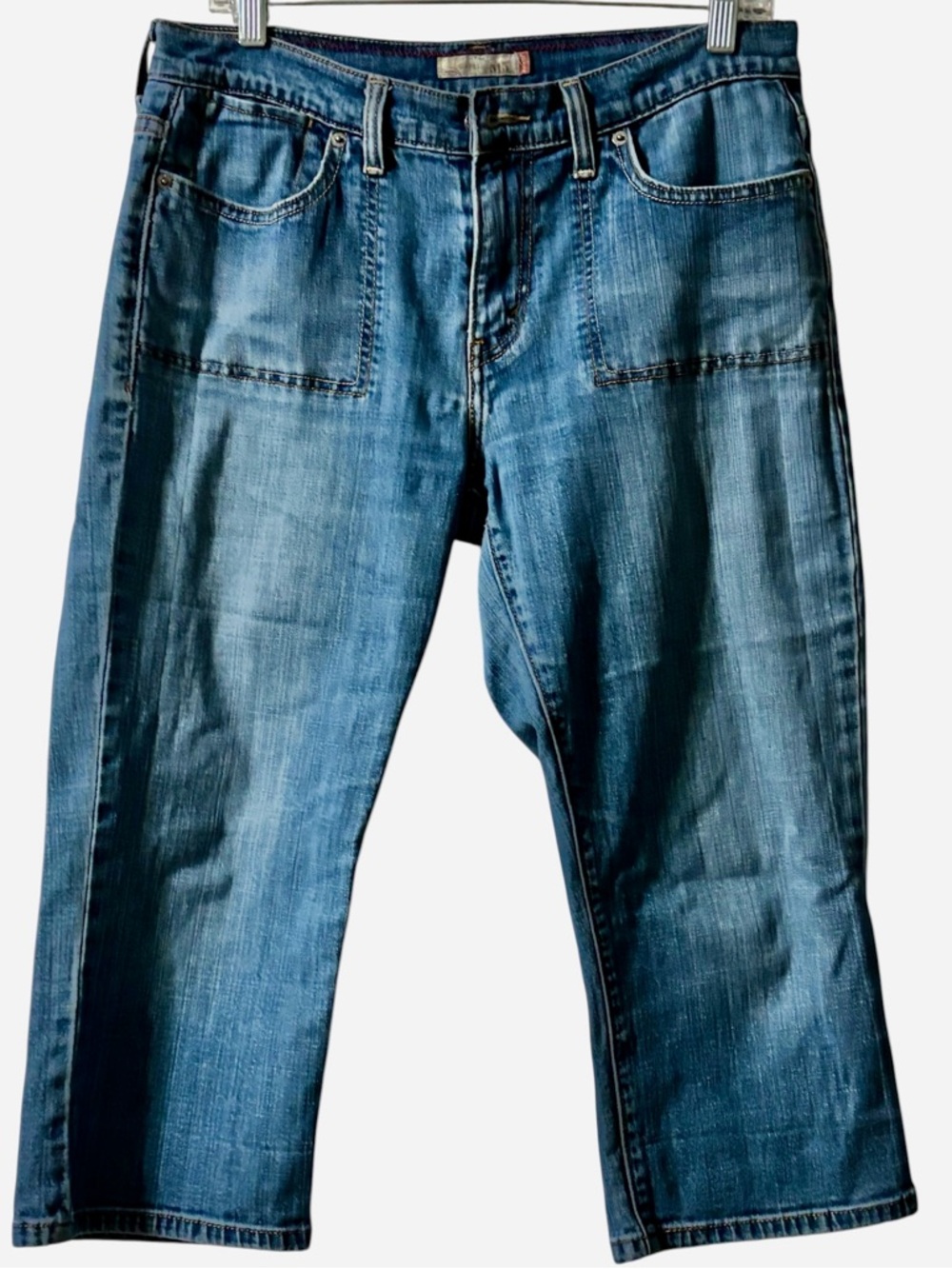 Levi's Blue Denim Capris